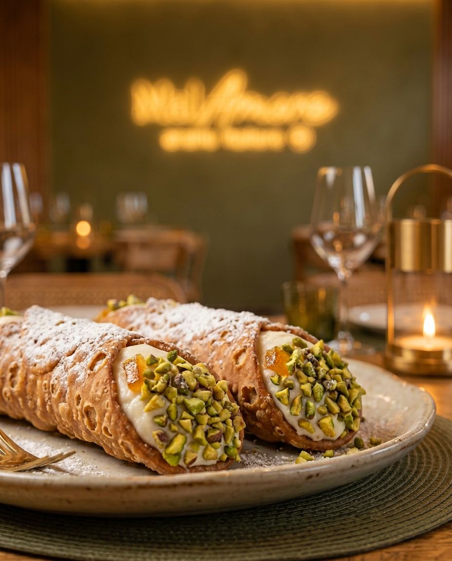 Cannolo siciliano / Canolo siciliano · MalAmore, cucina italiana en Alcobendas