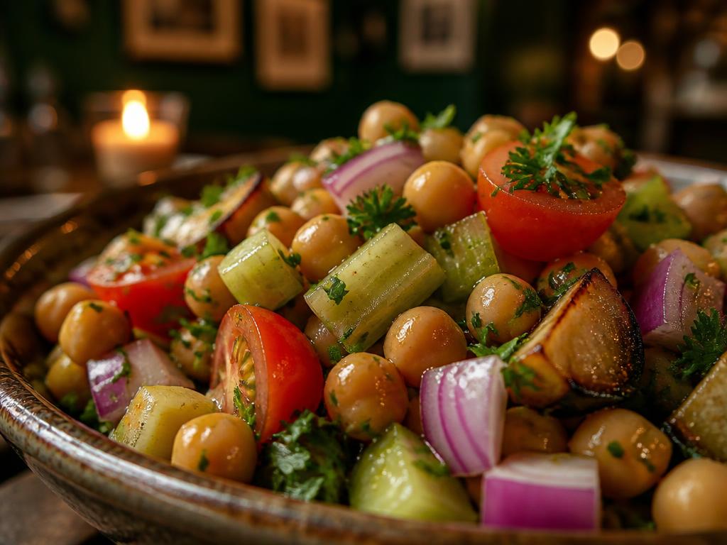 Insalatina di Ceci e Verdure Miste / Ensalada de Garbanzos y Verduras Variadas · MalAmore, cucina italiana en Alcobendas